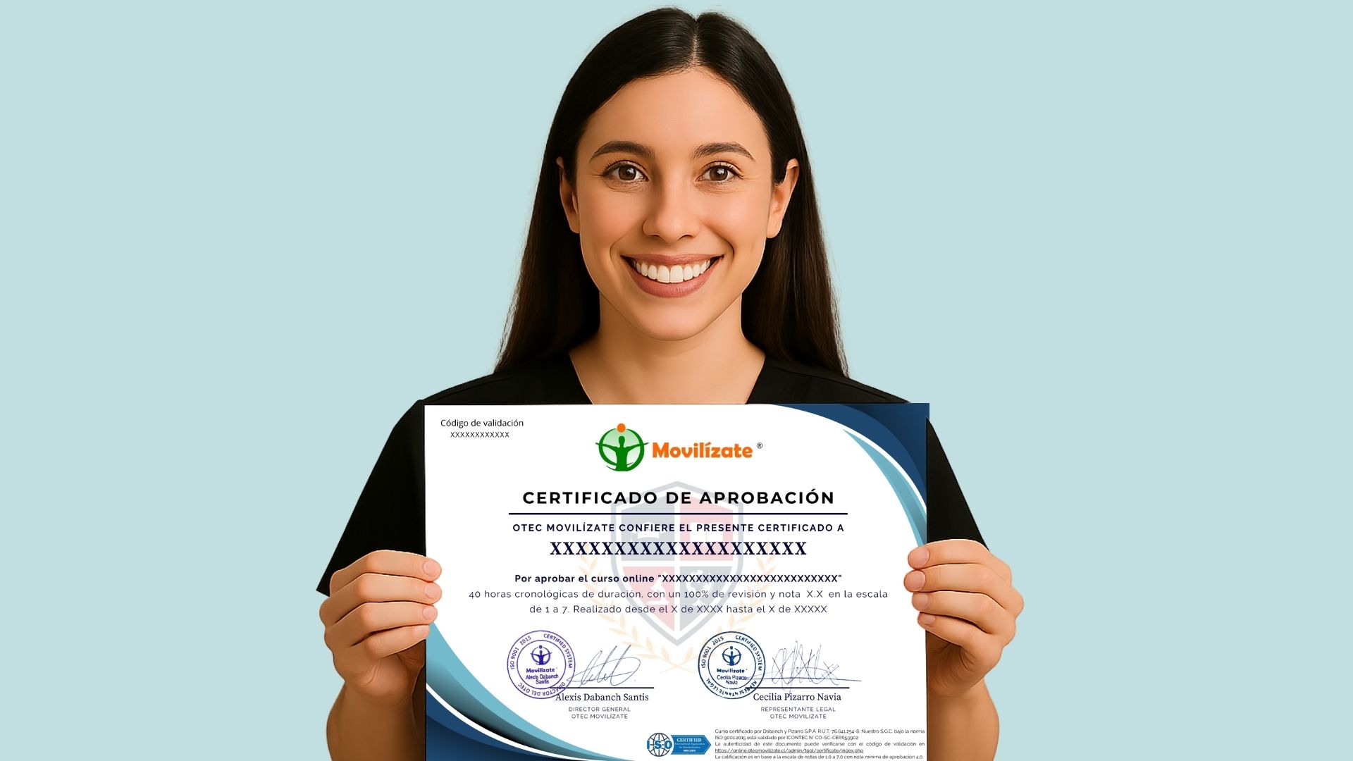 Certificado OTEC Movilízate con validez oficial